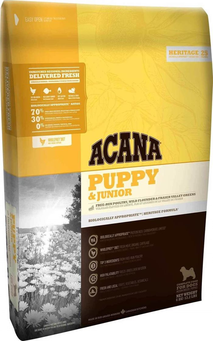 AC Puppy Junior - Hvalpefoder til mellemstore racer. 11,4 kg